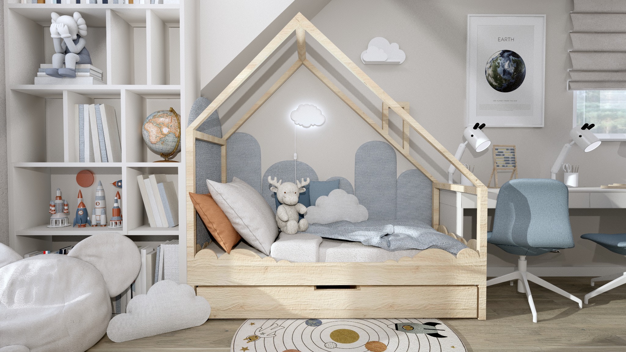 Pokój Dziecięcy Chłopców, Kosmos