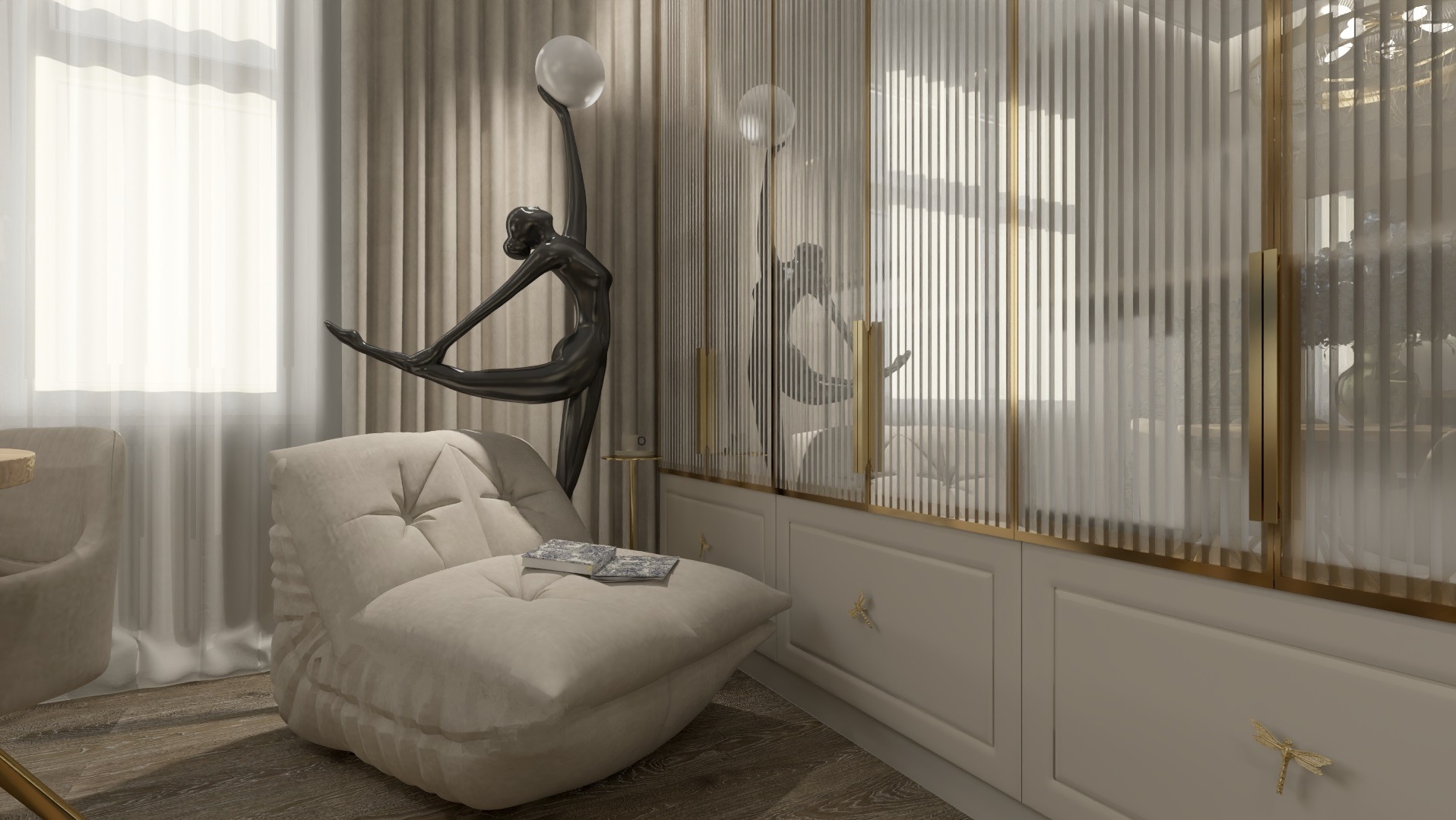 Fotel do Czytania w Salonie w Kamienicy