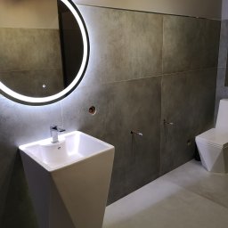 kpl. łazienka ,płytki 120x120 + montaż wc, umywalka wolnostojąca 
