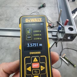 MK TECHNIKA MICHAŁ KASZA - Przekątne ramy kontenera (2 ostatnie pomiary)