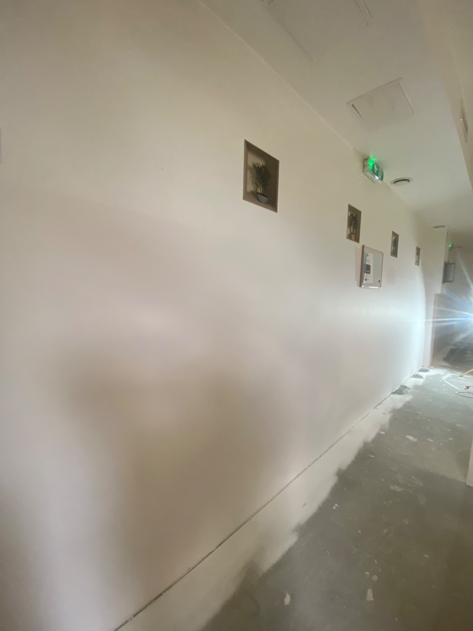 Ściany po zalaniu - elekt po wykonaniu prac