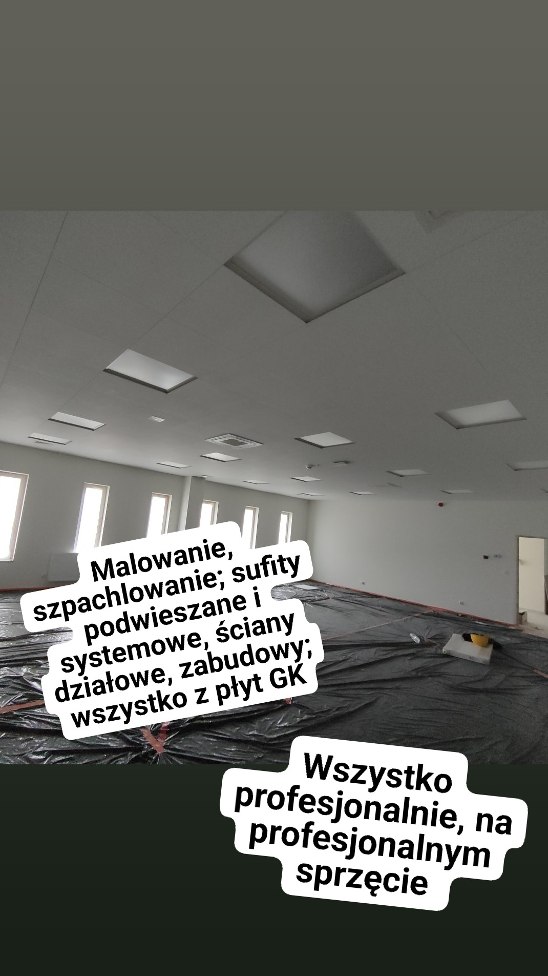 Sufity podwieszane systemowe