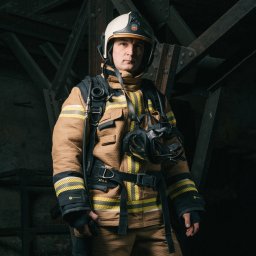 Sesja zdjęciowa strażaków, Państwowej Straży Pożarnej, Scantex Team Polska, mistrzowskiego teamu biorącego udział w międzynarodowych zawodach Firefighter's Combat Challenge oraz FireFit. 
