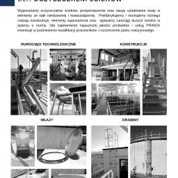 Prinox - Katalog firmy z Krakowa prezentujący stalowe rurociągi technologiczne, konstrukcje, włazy i drabiny do oczyszczalni ścieków, wykonane ze stali nierdzewnej.