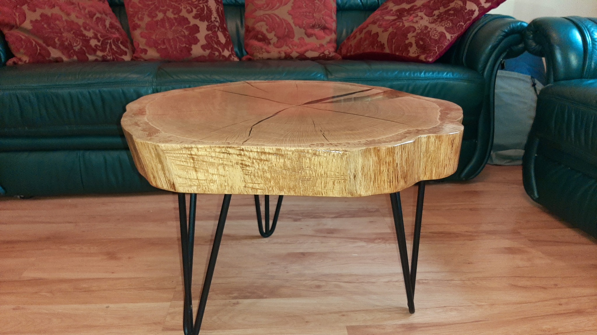 Stoliki loftowe, industrialne, zlane żywicą, do biura i mieszkania