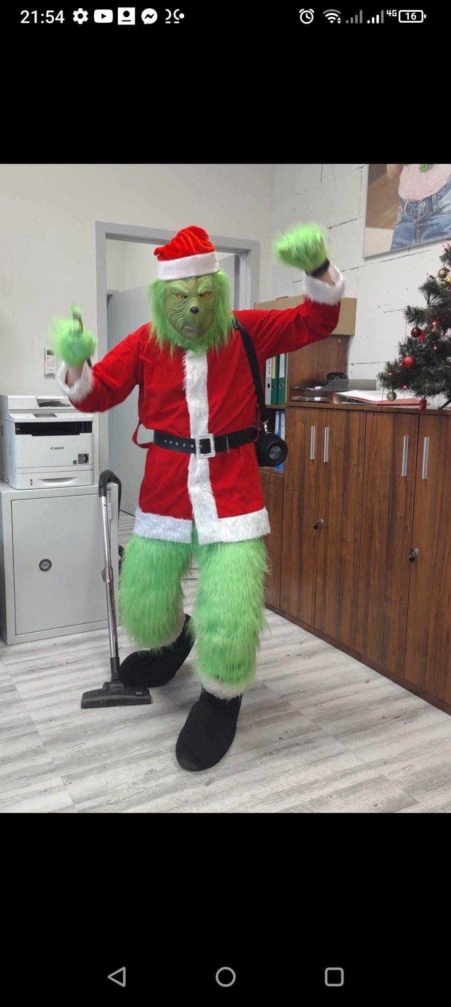 Grinch odwiedziny w firmie, wynajem grincha