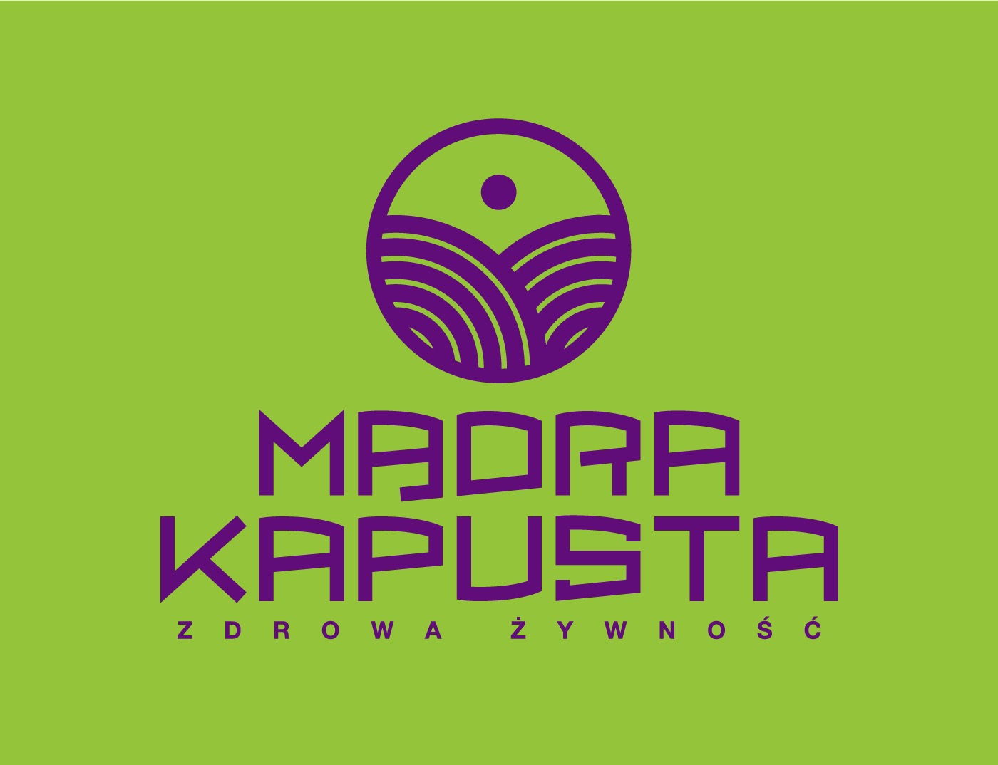 Identyfikacja wizualna dla sklepu ze zdrową żywnością.