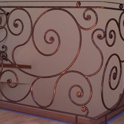 Anna Bodnar - Barierka wewnętrzna - ciemny brąz z miedzianą patyną