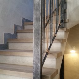 Marynistyczna barierka - czarny ze srebrną patyną