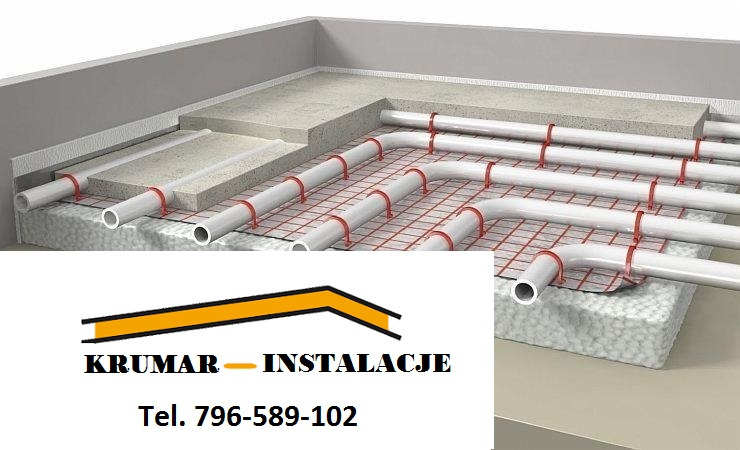 Ogrzewanie podłogowe, inst. C.O posadzki