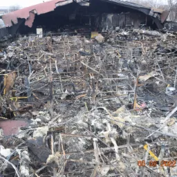 Hala podczas rozbiórki