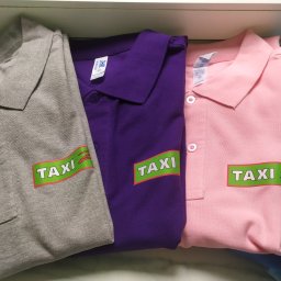 Koszulki Polo z nadrukiem logo dla Taksówkarzy z TAXI Zagłębie