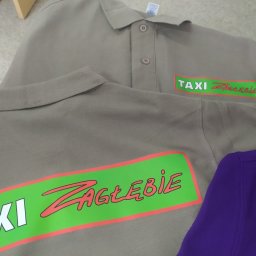 Nadruk na koszulkach polo Taxi zagłębie