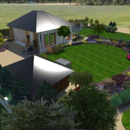 Projekt ogrodu rodzinnego 3000 m2