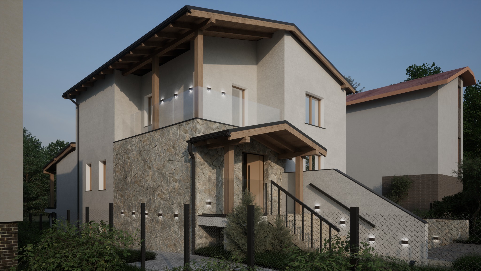 przebudowa domu jednorodzinnego typu 'kostka'