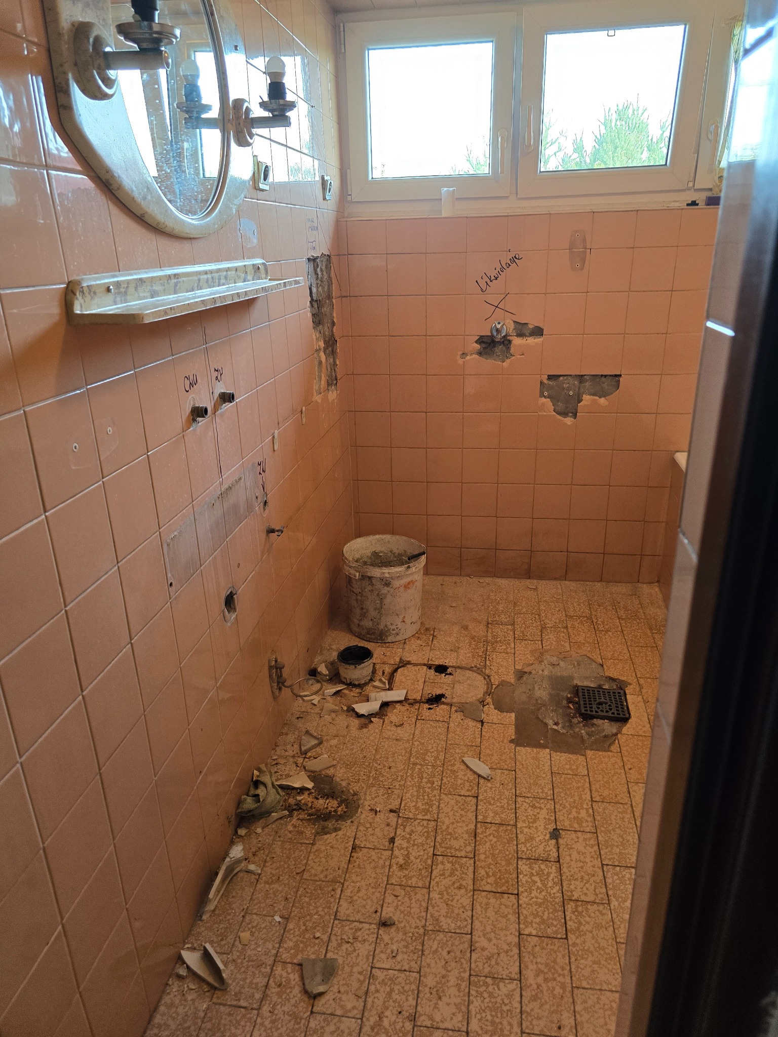 Przed demolka łazienka generalny remont