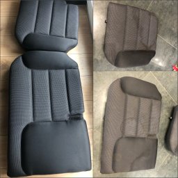 Jedno z przykładowych zdjęć prania tapicerki samochodowej.