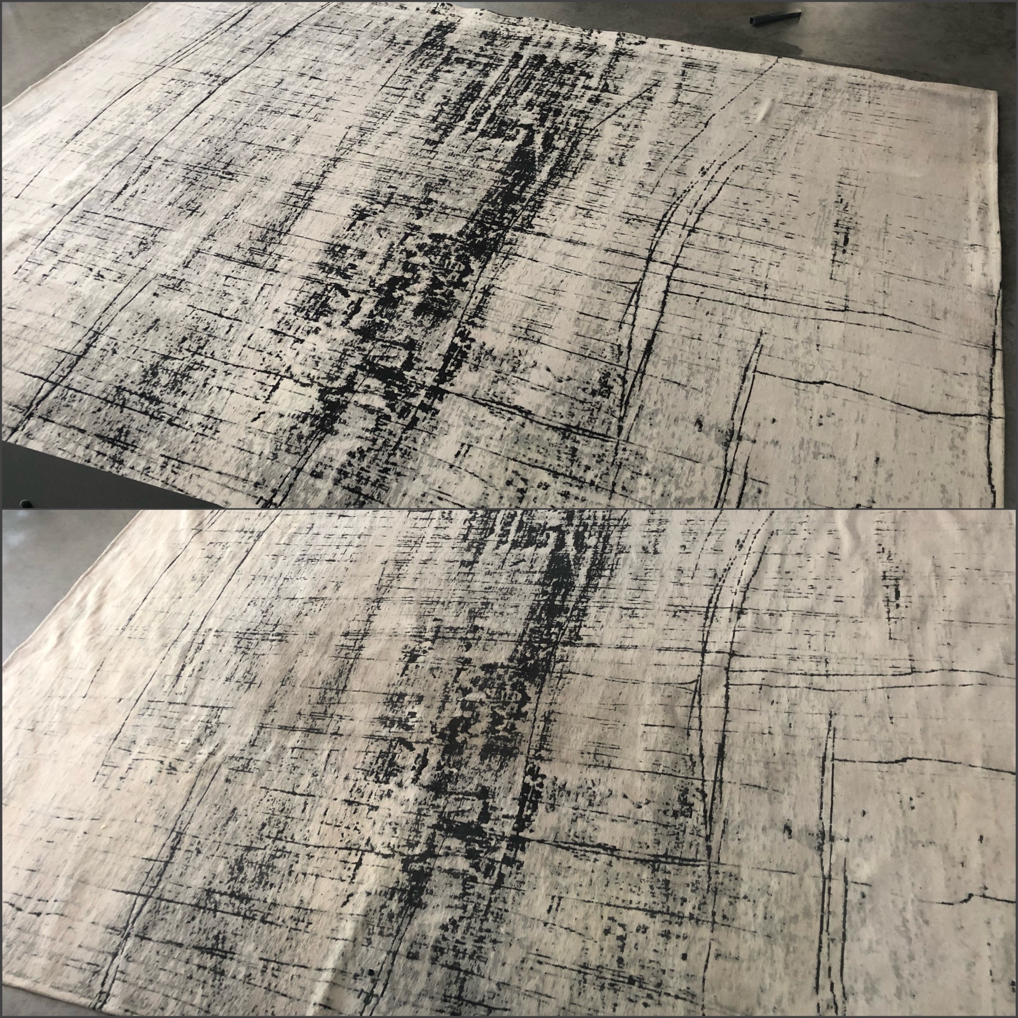 Jedno z przykładowych zdjęć prania dywanu.