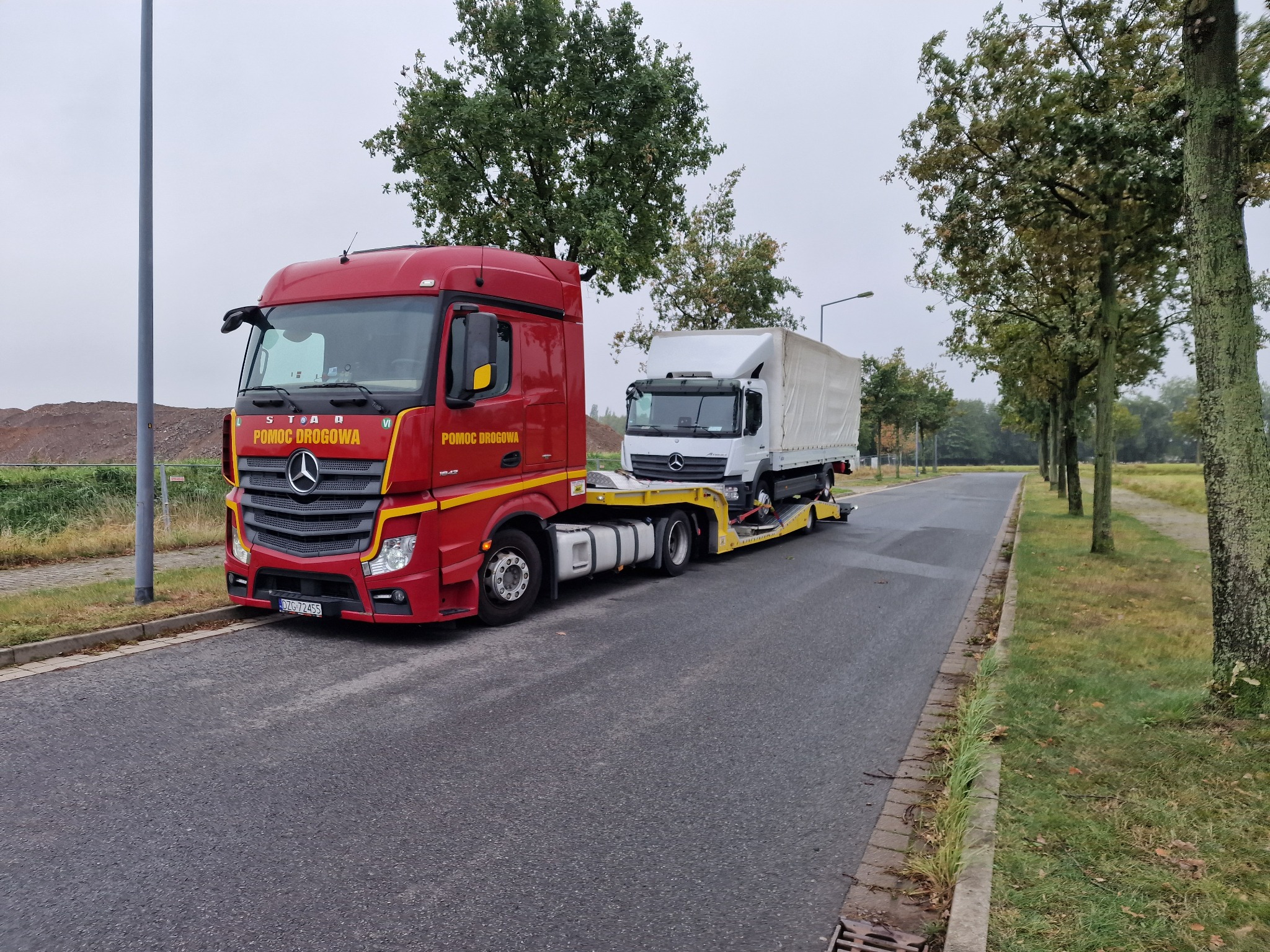 laweta niskopodwoziowa dla pojazdów ciężarowych