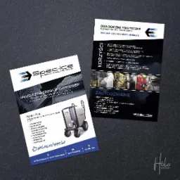 Ulotka reklamowa firmy Spec-Ice oferującej czyszczenie suchym lodem, prezentująca korzyści i zastosowania tej metody, z widocznym urządzeniem do czyszczenia i logotypem firmy.