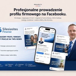 silesiasites Zbigniew Bernacki - Profesjonalne prowadzenie profilu na Facebooku. Grafika prezentuje strategię, angażujące treści i regularną komunikację budującą zasięgi dla biznesu.