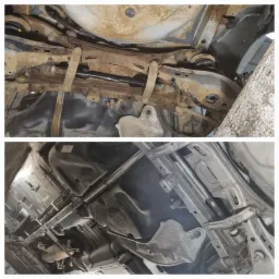 Male przed piaskowaniem i po piaskowaniu