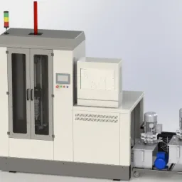 Model Stanowiska kontroli końcowej siłowników hydraulicznych.