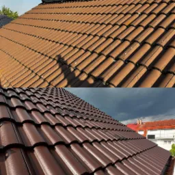 Dwukrotne malowanie dachu Kolor Dunkelbraun