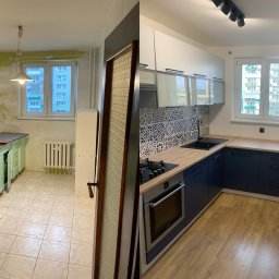 nowa podłoga, kafle, montaż mebli