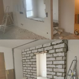 remonty wysoki standard - wyburzenie i postawienie sciany