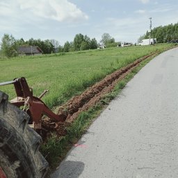 Wykop liniowy koparką łańcuchową