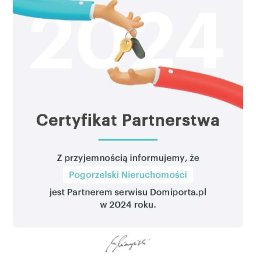 Certyfikat Partnerstwa - Domiporta
