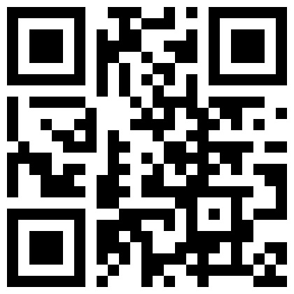 Czarno-biały kod QR, kwadratowy wzór z charakterystycznymi elementami w rogach, używany do szybkiego odczytu informacji przez urządzenia mobilne.