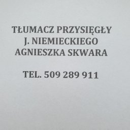 AGNIESZKA SKWARA "SPEAKER" TŁUMACZENIA - Tłumacze Poręba