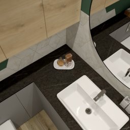 wizualizacja łazienki- Gdańsk Kokoszki