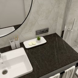 wizualizacja łazienki- Gdańsk Kokoszki