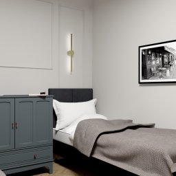 wizualizacja sypialni w stylu paryskim- Iława 