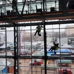 Mycie okien w galerii