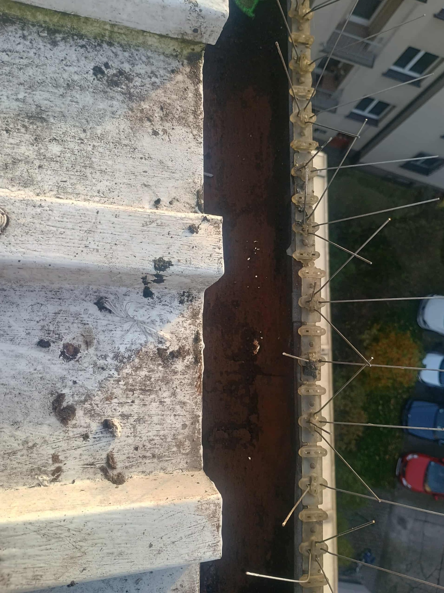 Rynna przed naprawą