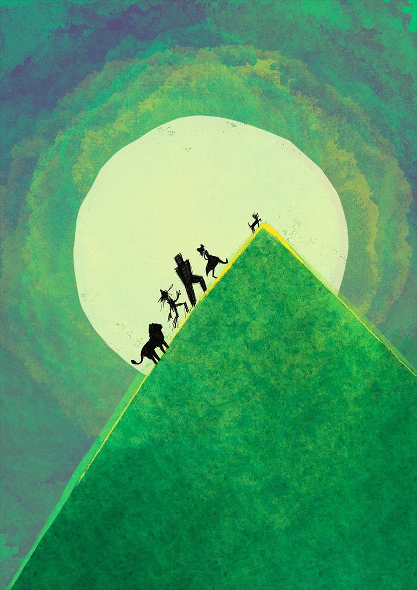 grafika na plakat 'Czarnoksiężnik z krainy Oz'