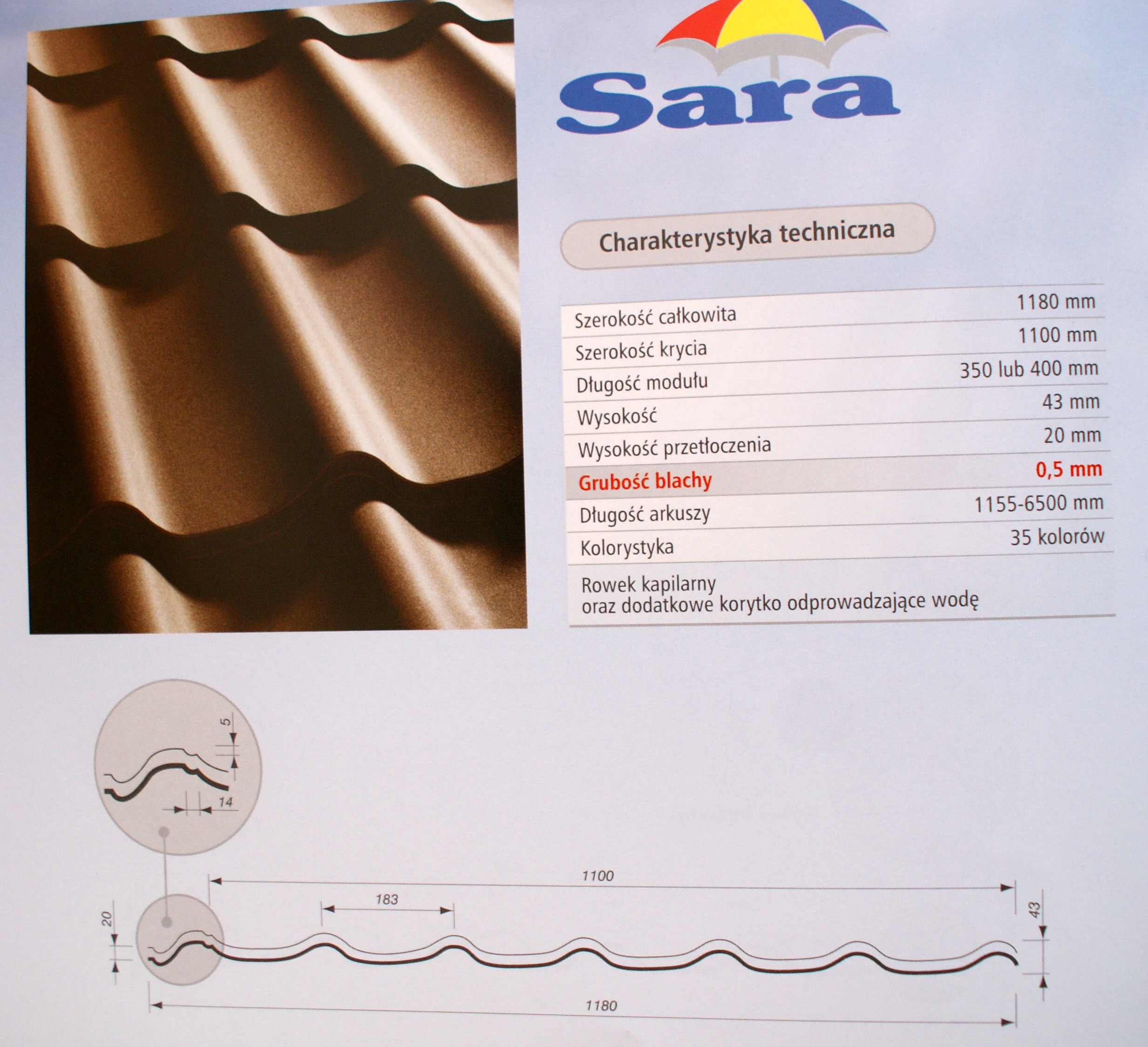 Blachodachowka Orynnowanie 30 Lat Gwarancji