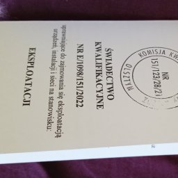 E/1098/151/2022 Wykonawstwo Pomiary Montaż Demontaż instalacji elektrycznej do 1 kV