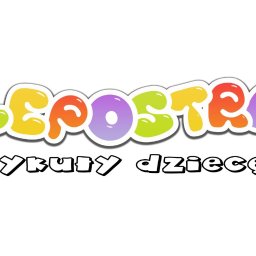 Dark Moon Studio - Kolorowe logo 'SKLEPOSTRADA' z napisem 'artykuły dziecięce' poniżej, w stylu cartoon.