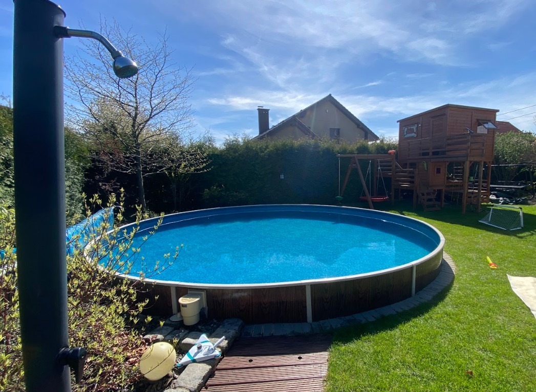 Basen domek dla dzieci alejki