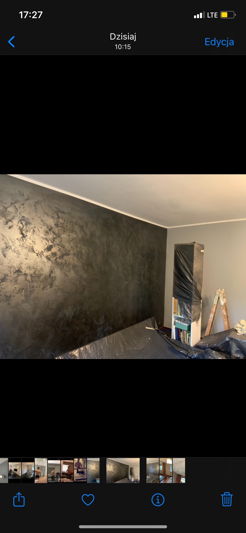 Silver sand na ścianie :)