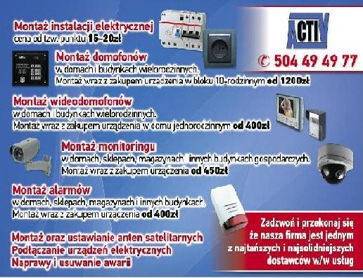 usługi elektryczne (elektryk)