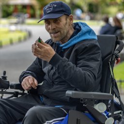 Man on the Wheelchair, Derek O'Tool, Dublin, Ireland, 2022
