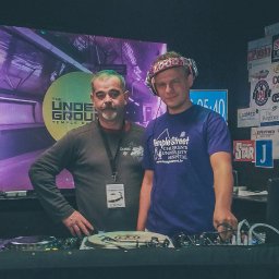 Ja i DJ Norberto Loco ( Guinness World Record in the longest marathon club DJ-ing ), Dublin, Ireland, 2016