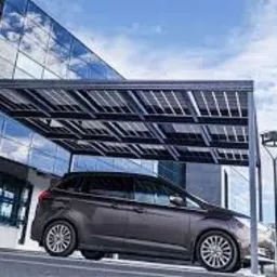 Carport'y dla samochodów elektrycznych.