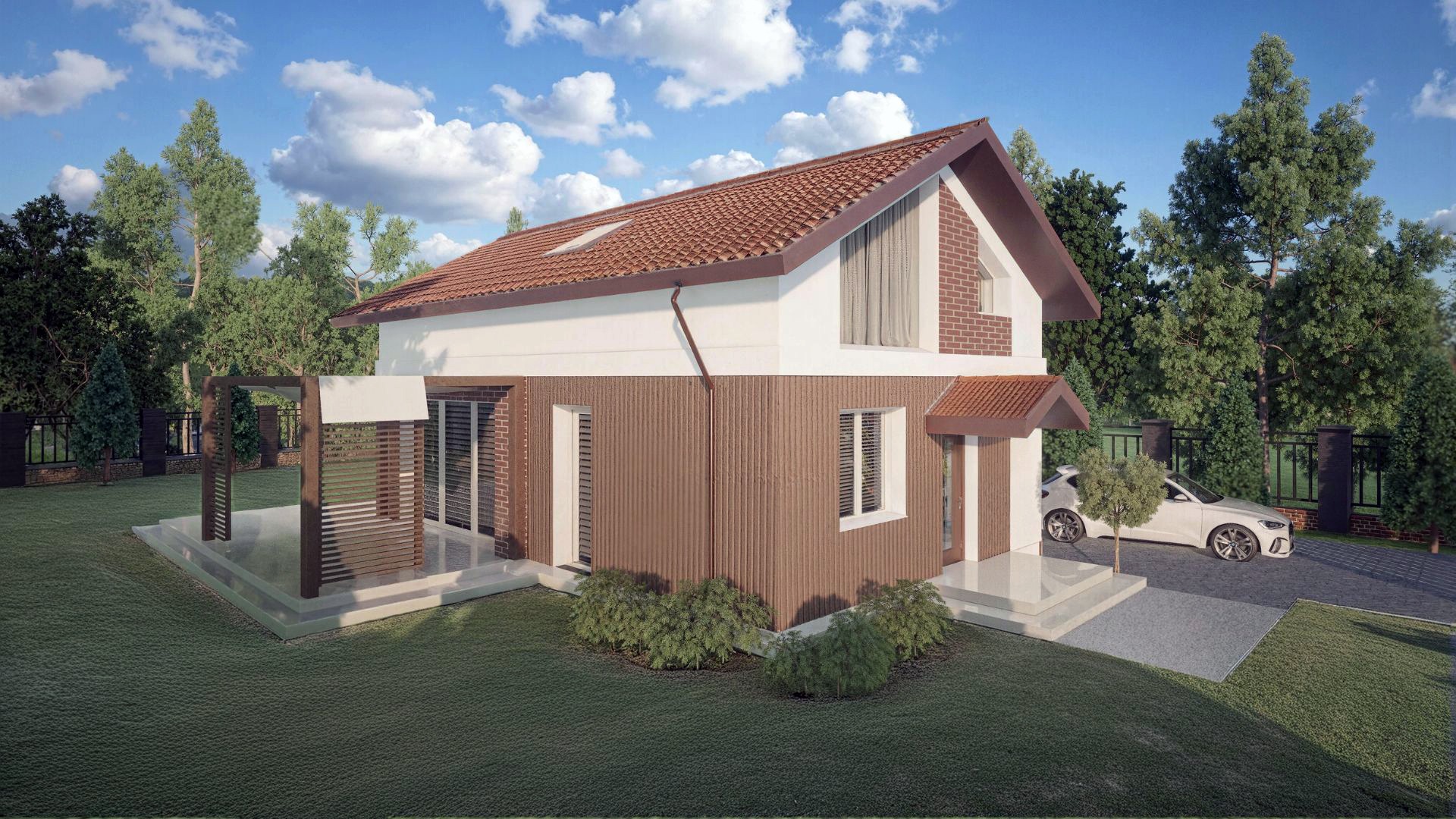 Budynek mieszkalny jednorodzinny w Borach Tucholskich